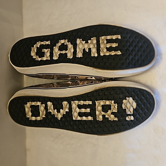 Vans | Men's Camo Duck Hunt Nintendo Game Over Skate Sneakers Sz 10.5 - Picture 12 of 15